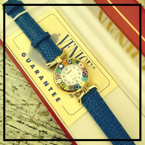 Rare Vera Pella Venice Italy Handmade Glass Watch - Picture 4 of 8